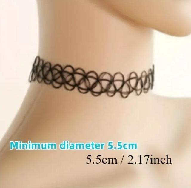 タトゥーチョーカー ワイヤーネックレス ブラック ゴス パンク 未使用 < 女性アクセサリー/時計 タトゥーチョーカー ワイヤーネックレス ブラック ゴス パンク 未使用 < 女性アクセサリー/時計の