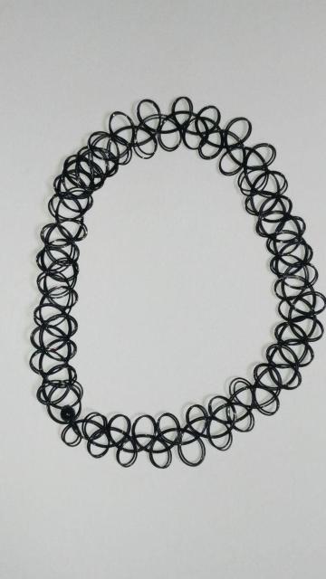 タトゥーチョーカー ワイヤーネックレス ブラック ゴス パンク 未使用 < 女性アクセサリー/時計 タトゥーチョーカー ワイヤーネックレス ブラック ゴス パンク 未使用 < 女性アクセサリー/時計の