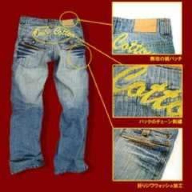 【one's cotton】《New》バック激シブ★刺繍デニム<32> < 男性ファッション  【one's cotton】《New》バック激シブ★刺繍デニム<32>  < 男性ファッションの