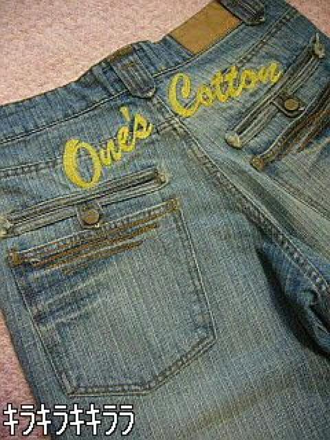 【one's cotton】《New》バック激シブ★刺繍デニム<32> < 男性ファッション  【one's cotton】《New》バック激シブ★刺繍デニム<32> < 男性ファッションの