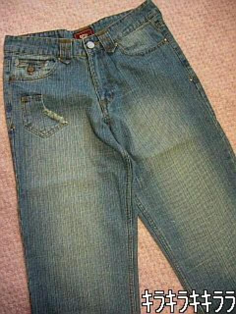 【one's cotton】《New》バック激シブ★刺繍デニム<32> < 男性ファッション  【one's cotton】《New》バック激シブ★刺繍デニム<32> < 男性ファッションの