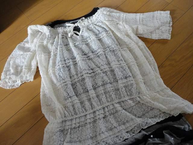 ダメージボーダーワンピ M or トップ < 女性ファッション ダメージボーダーワンピ M or トップ < 女性ファッションの