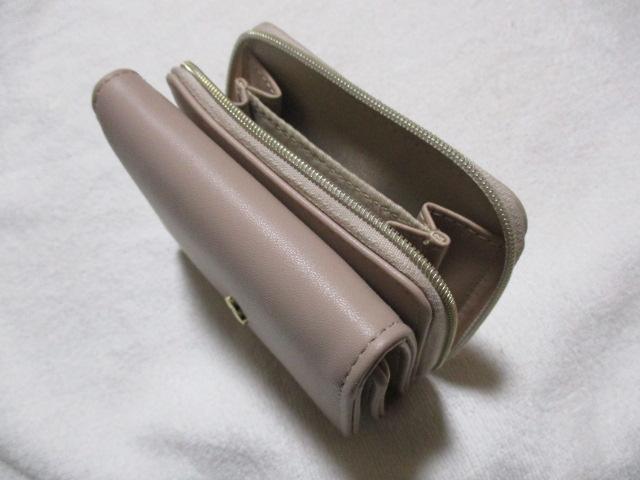 ミニ財布 ウォレット ミニサイズ 3つ折り 小銭入れ チェリー ピンク(くすみカラー) < 女性ファッション  ミニ財布 ウォレット ミニサイズ 3つ折り 小銭入れ チェリー ピンク(くすみカラー) < 女性ファッションの