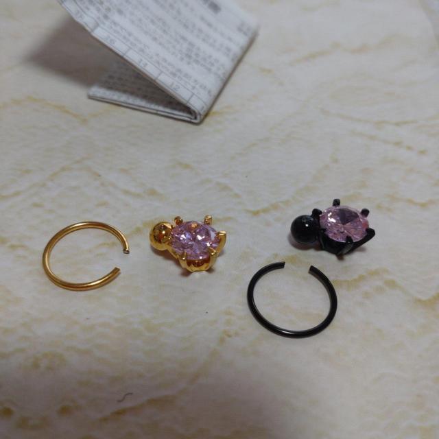 ピンク ボディピアスセット < 男性アクセサリー/時計  ピンク ボディピアスセット < 男性アクセサリー/時計の