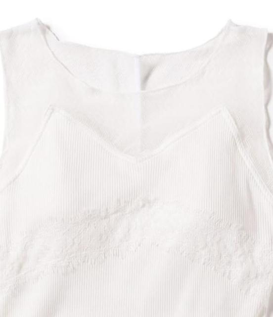 レディース シアー キリカエ カップ タンクトップ < 女性ファッション  レディース シアー キリカエ カップ タンクトップ < 女性ファッションの