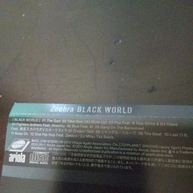 Zeebra『BLACK WORLD』DAG FORCE BigRon NaNa < CD/DVD/ビデオ  Zeebra『BLACK WORLD』DAG FORCE BigRon NaNa < CD/DVD/ビデオの