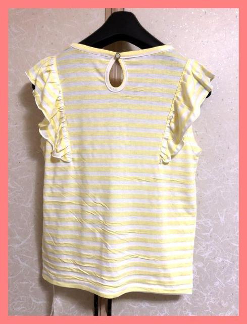 ☆イング☆新品3080円♪フリル袖ボーダーノースリーブTシャツ☆ < ブランド ☆イング☆新品3080円♪フリル袖ボーダーノースリーブTシャツ☆ < ブランドの