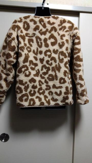 ☆DAY CLOSETドロップショルダーヒョウ柄ボアジャケット☆レオパードS〜M < 女性ファッション  ☆DAY CLOSETドロップショルダーヒョウ柄ボアジャケット☆レオパードS〜M < 女性ファッションの
