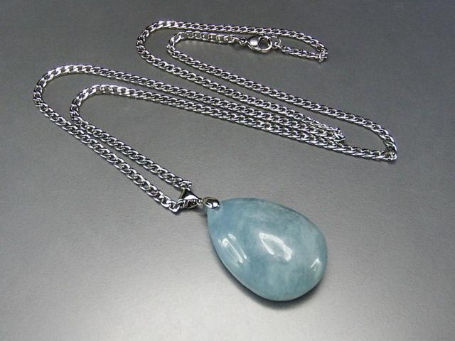 一点物アクアマリン天然石ペンダントネックレスA3-8-010RYZa < 女性アクセサリー/時計  一点物アクアマリン天然石ペンダントネックレスA3-8-010RYZa < 女性アクセサリー/時計の