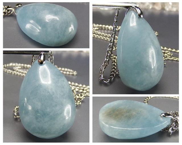 一点物アクアマリン天然石ペンダントネックレスA3-8-010RYZa < 女性アクセサリー/時計  一点物アクアマリン天然石ペンダントネックレスA3-8-010RYZa < 女性アクセサリー/時計の