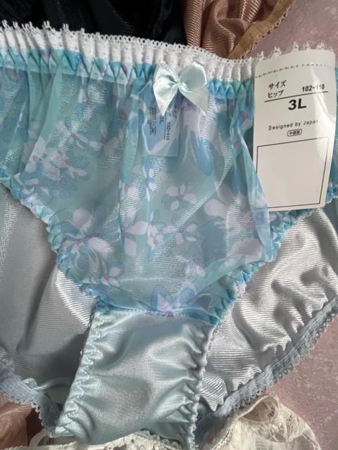 3Lサイズ!5枚セット!ツルツル光沢素材!シフォン使い!レース仕様一枚あり!色とりどり!エレガント!高貴品格!ショーツ!No.恋 < 女性ファッション  3Lサイズ!5枚セット!ツルツル光沢素材!シフォン使い!レース仕様一枚あり!色とりどり!エレガント!高貴品格!ショーツ!No.恋 < 女性ファッションの