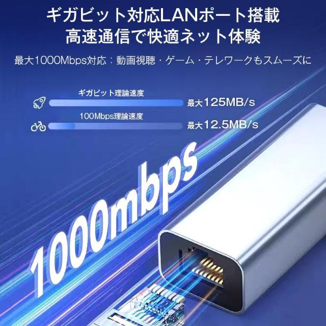 USB3.0 有線LAN 変換 アダプター ギガビット IPoE IPv6 対応 RJ45 1000Mbps 高速通信 Wi-Fi < インテリア/ライフ  USB3.0 有線LAN 変換 アダプター ギガビット IPoE IPv6 対応 RJ45 1000Mbps 高速通信 Wi-Fi < インテリア/ライフの