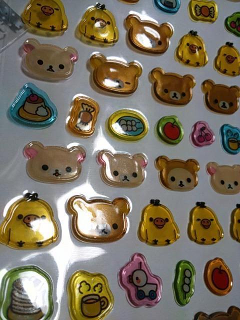 リラックマ&ハート キャンディシール デラックスクリアシール 2枚 < インテリア/ライフ リラックマ&ハート キャンディシール デラックスクリアシール 2枚 < インテリア/ライフの