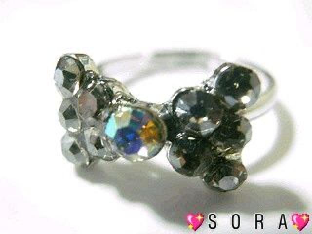 【小悪魔ageha掲載】調整可能♪リボンリング.箱付 ブラック < 女性アクセサリー/時計 【小悪魔ageha掲載】調整可能♪リボンリング.箱付 ブラック < 女性アクセサリー/時計の