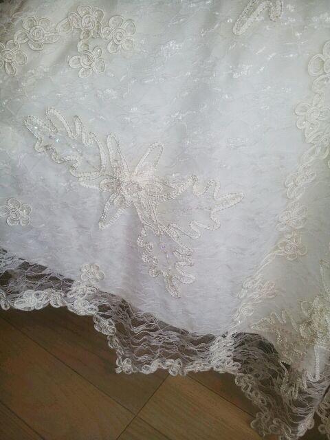 Chicas白レースフラワースパンインポートマーメイドロングドレス < 女性ファッション  Chicas白レースフラワースパンインポートマーメイドロングドレス < 女性ファッションの