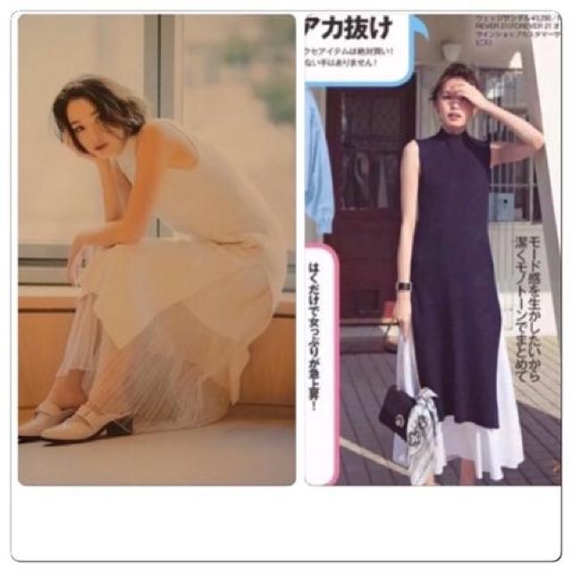 美品スナイデル ノースリロングニットコンビOP < ブランド  美品スナイデル ノースリロングニットコンビOP < ブランドの