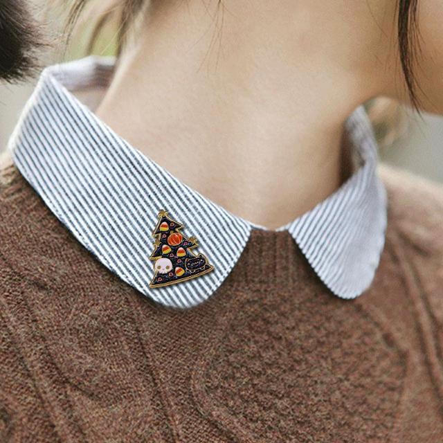 新品 ハロウィンかぼちゃパンプキンツリー ピンブローチ < 女性アクセサリー/時計  新品 ハロウィンかぼちゃパンプキンツリー ピンブローチ < 女性アクセサリー/時計の