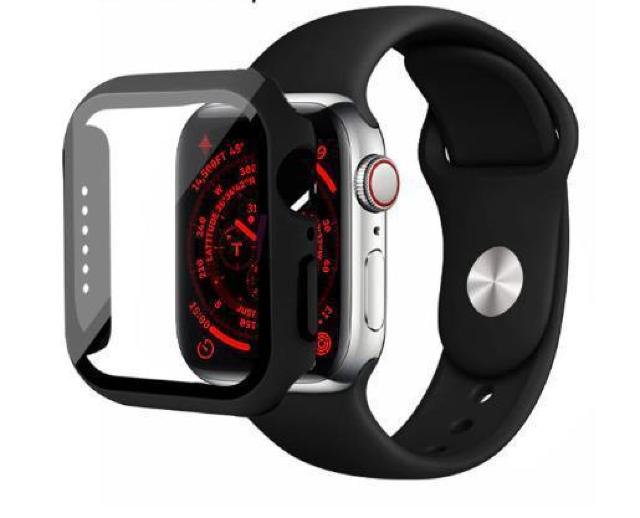AppleWatch ケース アップルウォッチ 9 8 7 カバー ガラス 41mm 保護 ケース シリーズ 9 8 7 ブラック < 家電/AV  AppleWatch ケース アップルウォッチ 9 8 7 カバー ガラス 41mm 保護 ケース シリーズ 9 8 7 ブラック  < 家電/AVの