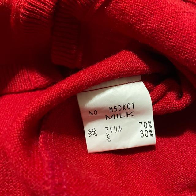 MILK ワンポイント 刺繍 長袖 ニット カーディガン < ブランド MILK ワンポイント 刺繍 長袖 ニット カーディガン < ブランドの
