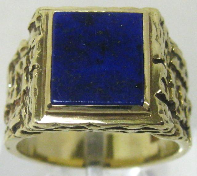 極美品 男女兼用 585 K14 14金リング指輪 印台 ラピスラズリー #19 < 女性アクセサリー/時計 極美品 男女兼用 585 K14 14金リング指輪 印台 ラピスラズリー #19 < 女性アクセサリー/時計の