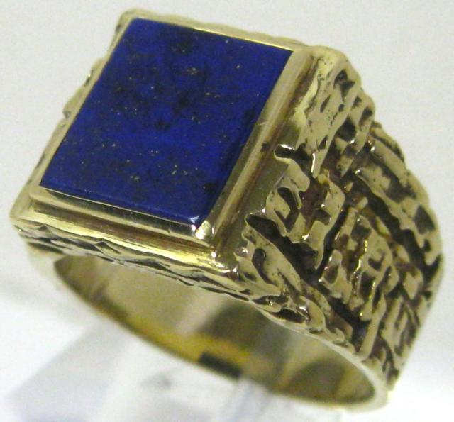 極美品 男女兼用 585 K14 14金リング指輪 印台 ラピスラズリー #19 < 女性アクセサリー/時計 極美品 男女兼用 585 K14 14金リング指輪 印台 ラピスラズリー #19 < 女性アクセサリー/時計の