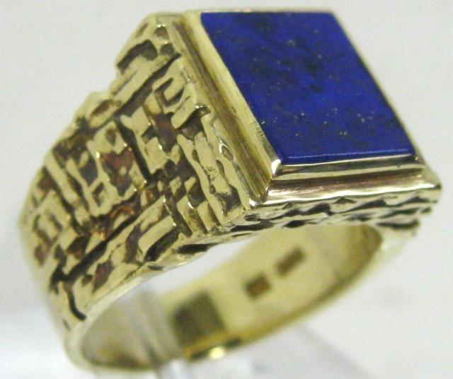極美品 男女兼用 585 K14 14金リング指輪 印台 ラピスラズリー #19 < 女性アクセサリー/時計 極美品 男女兼用 585 K14 14金リング指輪 印台 ラピスラズリー #19 < 女性アクセサリー/時計の