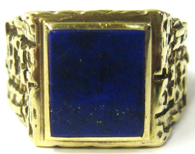極美品 男女兼用 585 K14 14金リング指輪 印台 ラピスラズリー #19 < 女性アクセサリー/時計 極美品 男女兼用 585 K14 14金リング指輪 印台 ラピスラズリー #19 < 女性アクセサリー/時計の