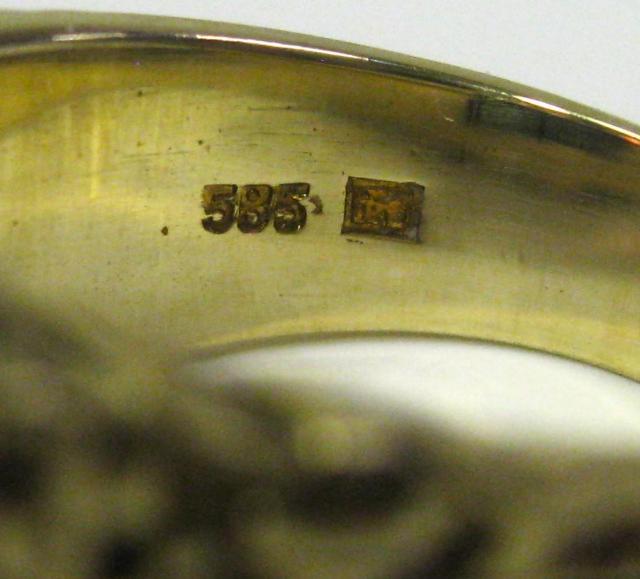 極美品 男女兼用 585 K14 14金リング指輪 印台 ラピスラズリー #19 < 女性アクセサリー/時計 極美品 男女兼用 585 K14 14金リング指輪 印台 ラピスラズリー #19 < 女性アクセサリー/時計の