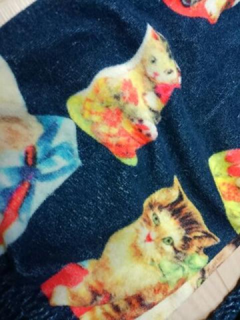 ●ムチャチャ● ネコ柄転写プリ パイル生地パンツ M < ブランド ●ムチャチャ● ネコ柄転写プリ パイル生地パンツ M < ブランドの