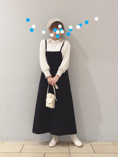 …studio CLIP… エプロン ジャンパースカート 新品 black < ブランド …studio CLIP… エプロン ジャンパースカート 新品 black < ブランドの