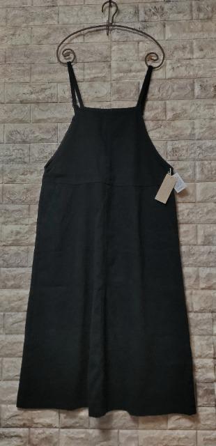 …studio CLIP… エプロン ジャンパースカート 新品 black < ブランド …studio CLIP… エプロン ジャンパースカート 新品 black < ブランドの