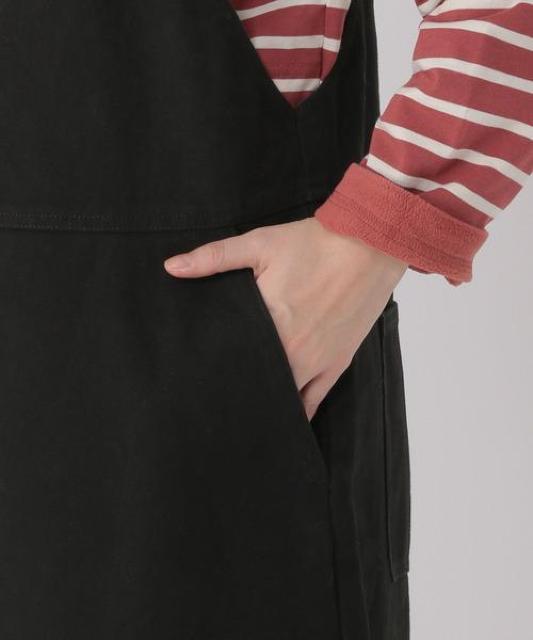 …studio CLIP… エプロン ジャンパースカート 新品 black < ブランド …studio CLIP… エプロン ジャンパースカート 新品 black < ブランドの