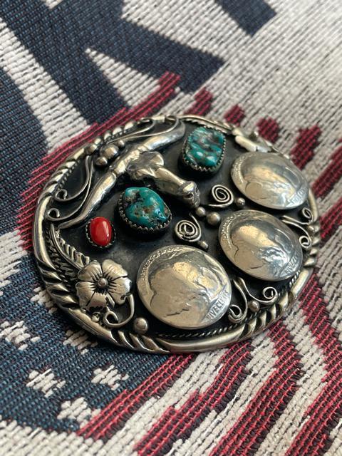 美品 ヴィンテージ インディアンジュエリー ナバホ族 バックル ベルト ターコイズ サンゴ バッファロー old 5セントコイン < 男性ファッション 美品 ヴィンテージ インディアンジュエリー ナバホ族 バックル ベルト ターコイズ サンゴ バッファロー old 5セントコイン < 男性ファッションの