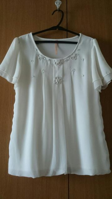 Flor by Rew de Rew☆クリアビジューシフォントップス★フレアスリーブ☆ < ブランド  Flor by Rew de Rew☆クリアビジューシフォントップス★フレアスリーブ☆ < ブランドの