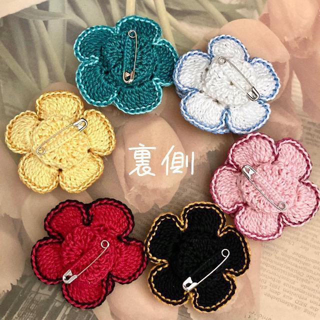 ハンドメイド♪レース編み 薔薇風お花モチーフのブローチ < 女性ファッション  ハンドメイド♪レース編み 薔薇風お花モチーフのブローチ < 女性ファッションの