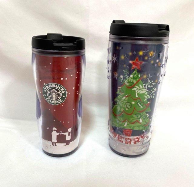 スタバ タンブラー 2007年クリスマス限定デザイン 2個セット < インテリア/ライフ  スタバ タンブラー 2007年クリスマス限定デザイン 2個セット  < インテリア/ライフの