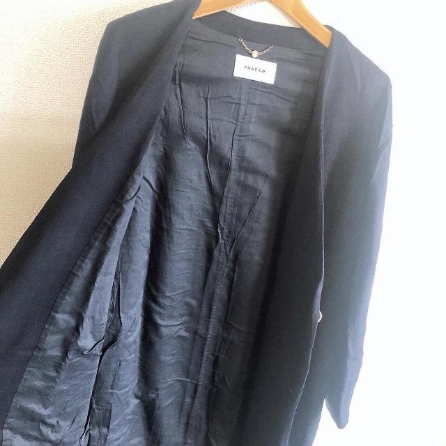 ◆FRAY I.D/フレイアイディー◆ダンボールニットコート★ネイビー1*美品♪秋コーデ < ブランド  ◆FRAY I.D/フレイアイディー◆ダンボールニットコート★ネイビー1*美品♪秋コーデ < ブランドの