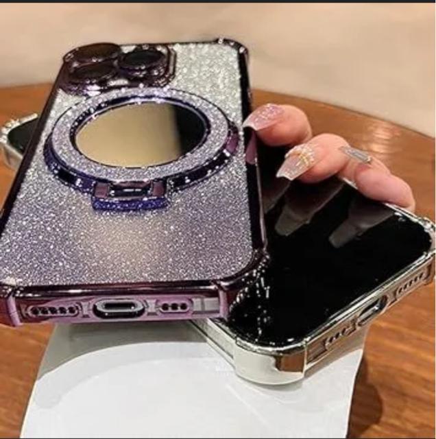iPhone 16 Pro Max用エアバッグケース、グラデーショングリッターミラーカバー、iPhone 16 16pro < 家電/AV  iPhone 16 Pro Max用エアバッグケース、グラデーショングリッターミラーカバー、iPhone 16 16pro < 家電/AVの
