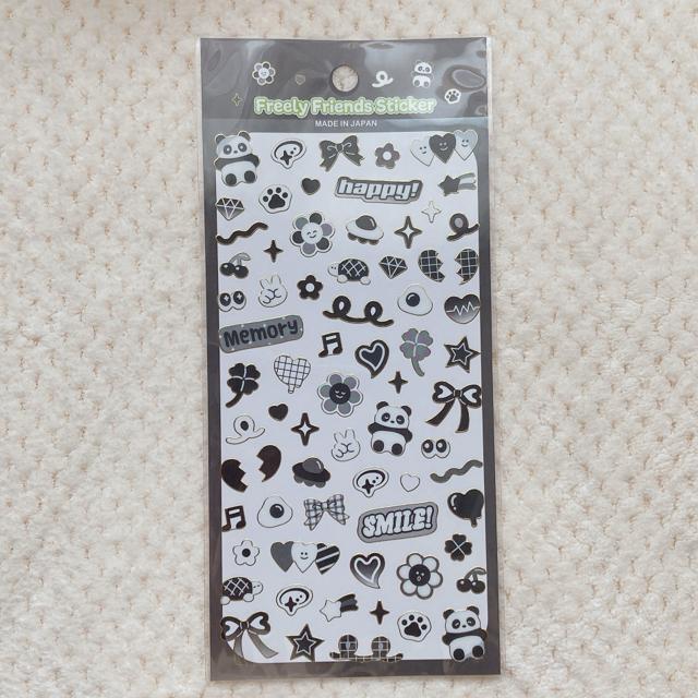 新品 モノクロデザイン パンダ シール ステッカー デコ コラージュ 素材 シール帳 N2m < インテリア/ライフ 新品 モノクロデザイン パンダ シール ステッカー デコ コラージュ 素材 シール帳 N2m < インテリア/ライフの