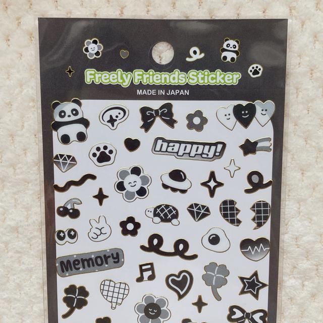 新品 モノクロデザイン パンダ シール ステッカー デコ コラージュ 素材 シール帳 N2m < インテリア/ライフ 新品 モノクロデザイン パンダ シール ステッカー デコ コラージュ 素材 シール帳 N2m < インテリア/ライフの