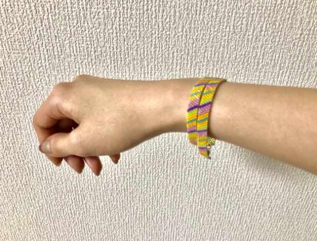 hハンドメイド〓マグネットビーズブレスレット男女ペア〓マルチストライプ < 女性ファッション hハンドメイド〓マグネットビーズブレスレット男女ペア〓マルチストライプ < 女性ファッションの