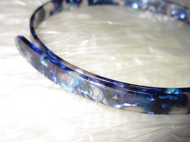 未使用☆ネックレス*マーブルアセチ*チョーカー(ブルー系) < 女性アクセサリー/時計 未使用☆ネックレス*マーブルアセチ*チョーカー(ブルー系) < 女性アクセサリー/時計の