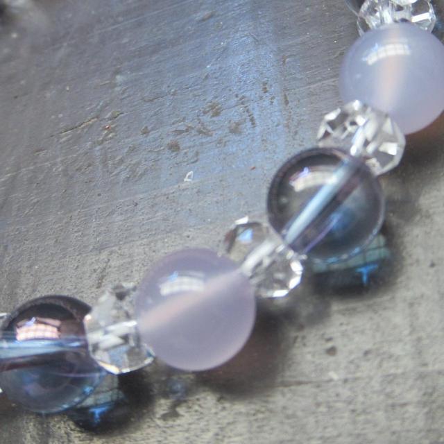 コスモオーラxパープルカルセドニーブレスレット 天然石 パワーストーン < 女性アクセサリー/時計 コスモオーラxパープルカルセドニーブレスレット 天然石 パワーストーン < 女性アクセサリー/時計の