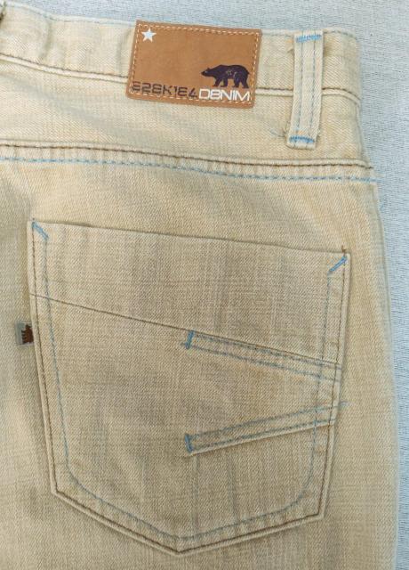 美品★イズキール★EZEKIEL★W81★ストレートデニム★デニム★メンズデニム★ベージュ★ユニセックス★カラーデニム★送料無料 < 男性ファッション  美品★イズキール★EZEKIEL★W81★ストレートデニム★デニム★メンズデニム★ベージュ★ユニセックス★カラーデニム★送料無料 < 男性ファッションの