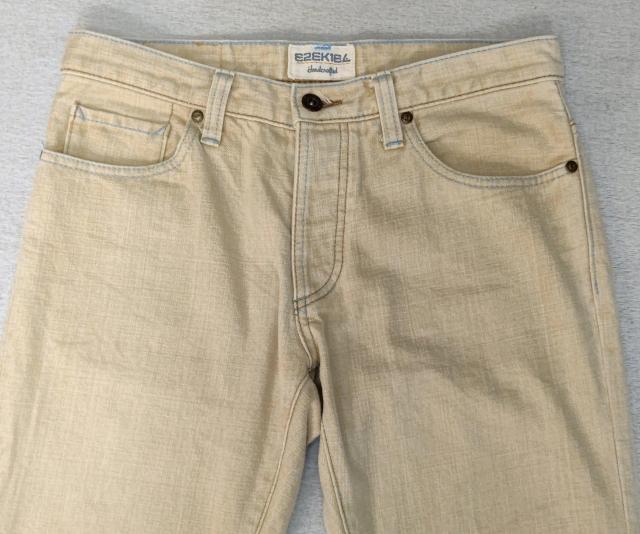 美品★イズキール★EZEKIEL★W81★ストレートデニム★デニム★メンズデニム★ベージュ★ユニセックス★カラーデニム★送料無料 < 男性ファッション  美品★イズキール★EZEKIEL★W81★ストレートデニム★デニム★メンズデニム★ベージュ★ユニセックス★カラーデニム★送料無料 < 男性ファッションの