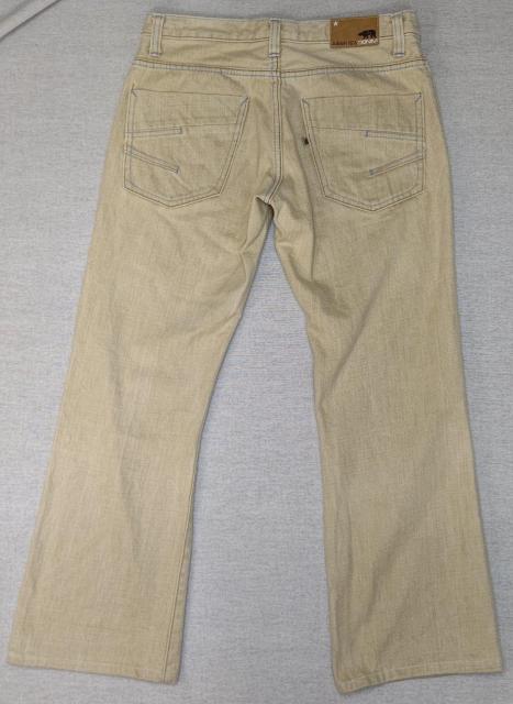 美品★イズキール★EZEKIEL★W81★ストレートデニム★デニム★メンズデニム★ベージュ★ユニセックス★カラーデニム★送料無料 < 男性ファッション  美品★イズキール★EZEKIEL★W81★ストレートデニム★デニム★メンズデニム★ベージュ★ユニセックス★カラーデニム★送料無料 < 男性ファッションの