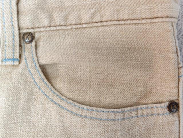 美品★イズキール★EZEKIEL★W81★ストレートデニム★デニム★メンズデニム★ベージュ★ユニセックス★カラーデニム★送料無料 < 男性ファッション  美品★イズキール★EZEKIEL★W81★ストレートデニム★デニム★メンズデニム★ベージュ★ユニセックス★カラーデニム★送料無料 < 男性ファッションの