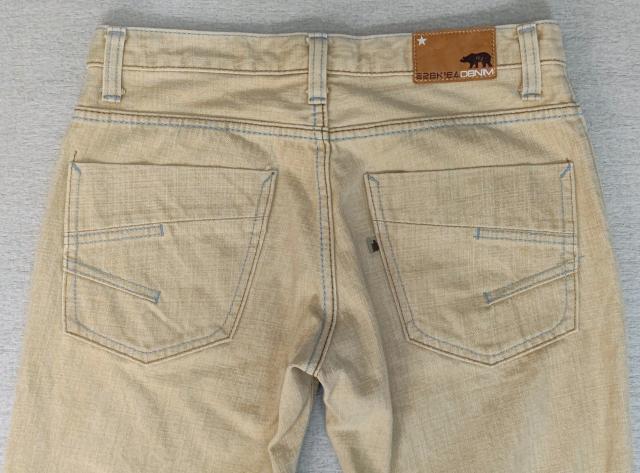 美品★イズキール★EZEKIEL★W81★ストレートデニム★デニム★メンズデニム★ベージュ★ユニセックス★カラーデニム★送料無料 < 男性ファッション  美品★イズキール★EZEKIEL★W81★ストレートデニム★デニム★メンズデニム★ベージュ★ユニセックス★カラーデニム★送料無料 < 男性ファッションの