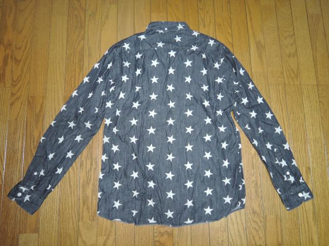 SOPHNET. ソフネット ☆星 ドット柄 デニムシャツ S 長袖 STAR DENIM B.D SHIRT スター 25000 < ブランド  SOPHNET. ソフネット ☆星 ドット柄 デニムシャツ S 長袖 STAR DENIM B.D SHIRT スター 25000 < ブランドの