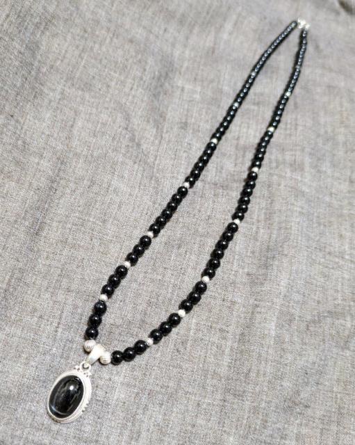 インディアンジュエリー★ブラックスター★オニキス★SLV925★シルバー925★ビーズネックレス★チョーカー★新品未着用★送料無料 < 女性アクセサリー/時計 インディアンジュエリー★ブラックスター★オニキス★SLV925★シルバー925★ビーズネックレス★チョーカー★新品未着用★送料無料 < 女性アクセサリー/時計の
